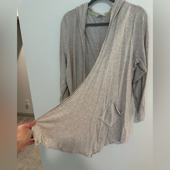 Women's Beige Hooded Sweater - Picture 2 of 7